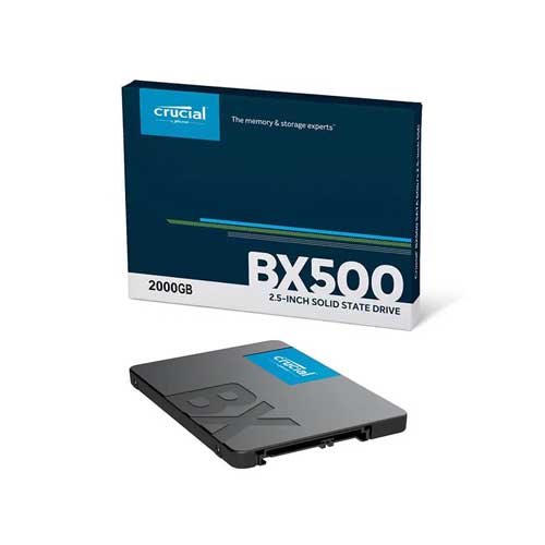 Buy Online Crucial BX500 2.5 inch 2TB SATA III 3D SSD CT2000BX500SSD1 In  India