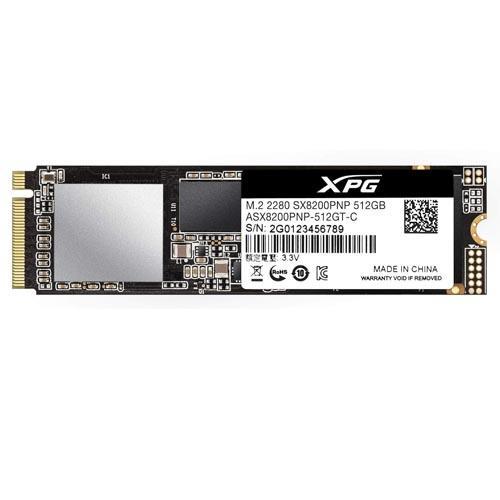 ADATA XPG SX8200 Pro 512GB PCIe Gen3x4 M.2 2280 SSD ASX8200PNP-512GT-C